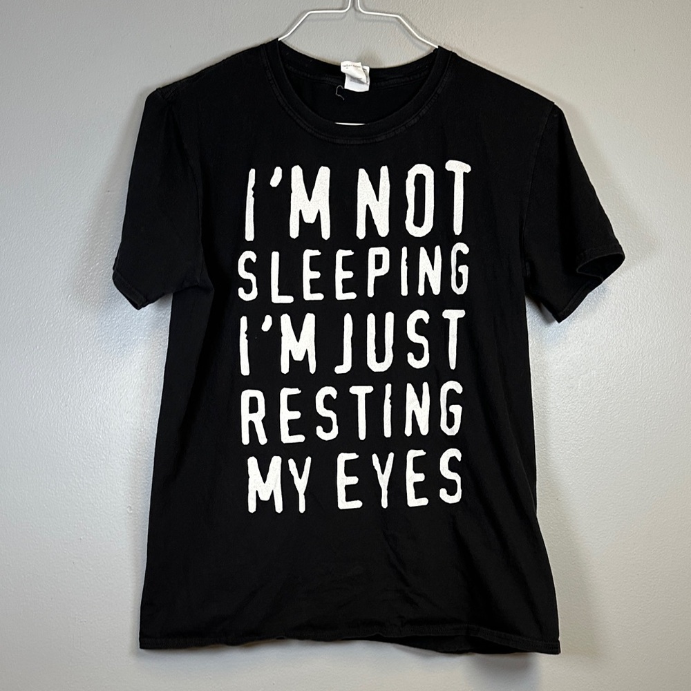 Gildan Black Short Sleeve Tee Mens Large